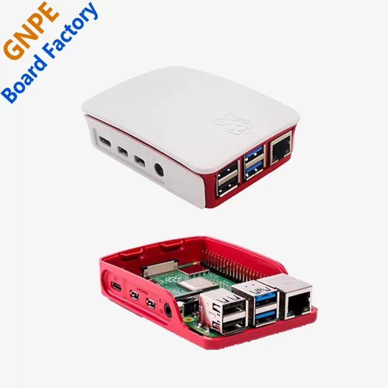 Корпус Raspberry Pi 4B красно-белый совместим с Raspberry Pi 4B подходит для 4B