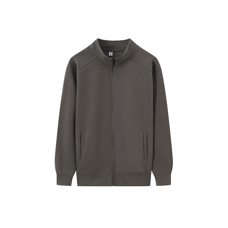 Sudadera raglán con hombros caídos, forro polar y logotipo bordado personalizado, ropa de trabajo corporativa para otoño e invierno, fabricada a medida por el fabricante.