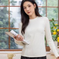パリの暖かいベルベットのシャツ女性秋冬保温長袖tシャツ丸首カジュアルパジャマ