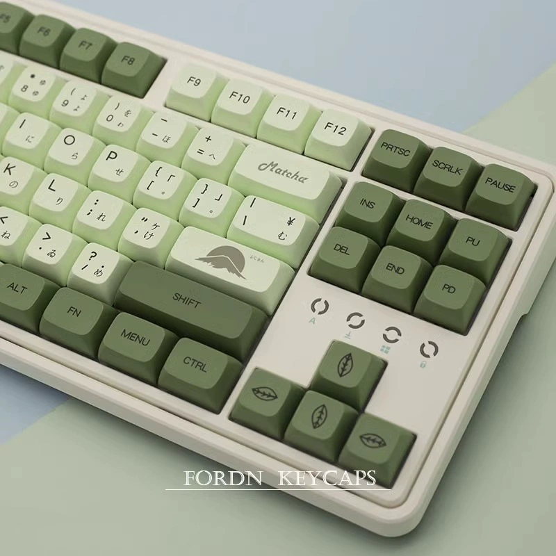 Matcha PBT Heat Moving keycap Machine keycap XDA highly customized DIY personalized keycap