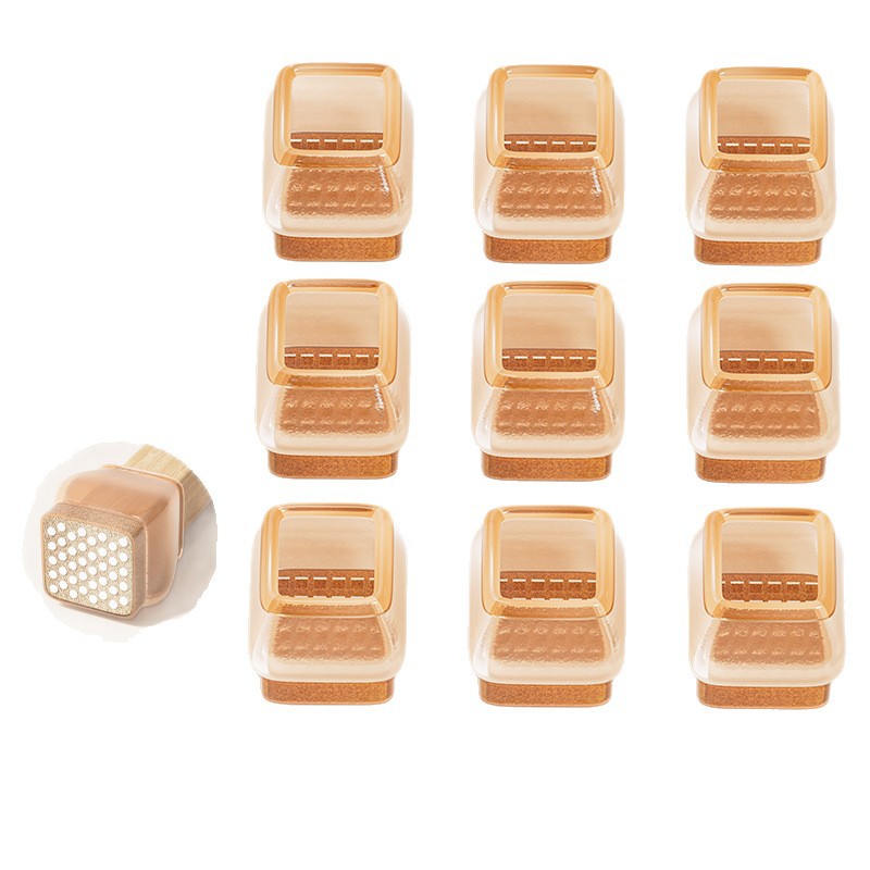 Japón silla silenciosa almohadilla de pie taburete cubierta de pie antideslizante desgaste cubierta de pie anti-colisión silla de comedor universal