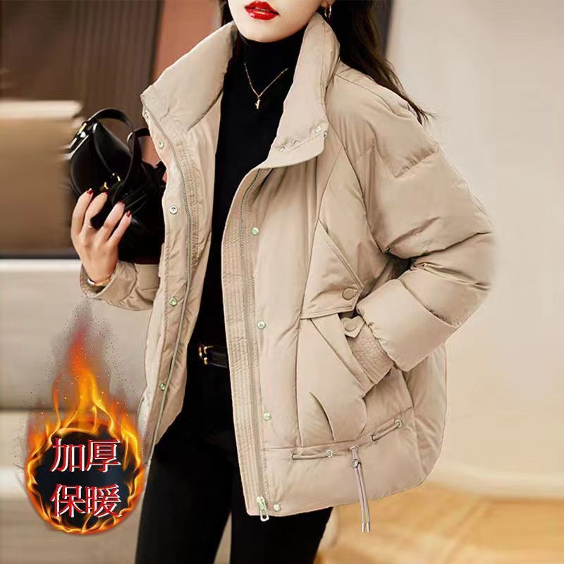 羽绒棉服女短款冬季新款时尚棉袄宽松显瘦加厚保暖外套棉衣|undefined