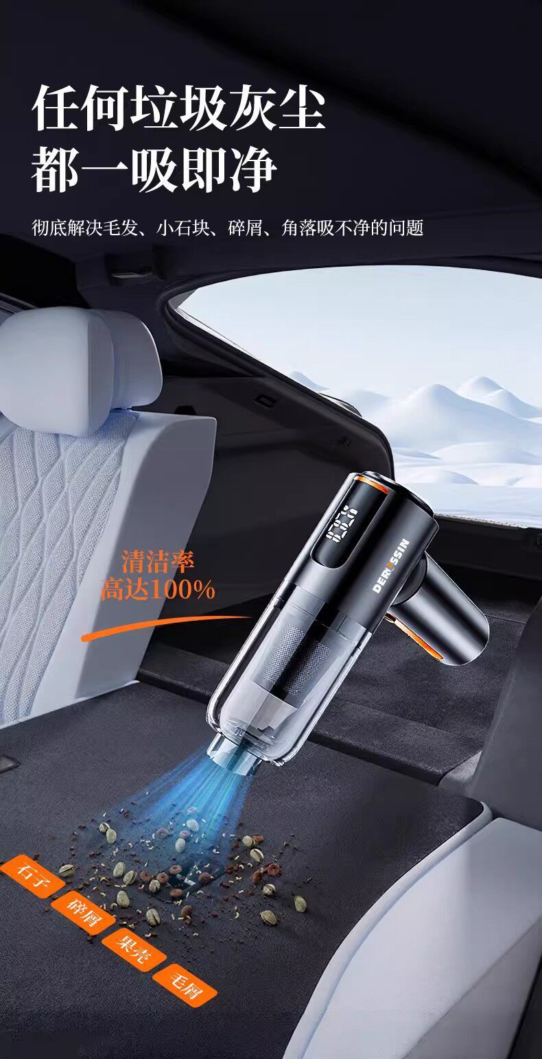 Car Vacuum Cleaner Cordless Handheld Portable