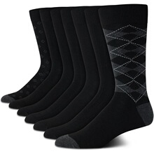 E 17222 Diamond Pattern Striped Men's Socks ���θ�������