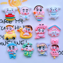 亮面汽车鸭子恐龙新新抖音直播树脂饰品配件diy头绳发夹装饰品