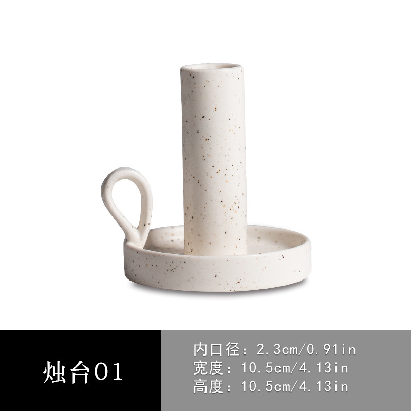 Vaso Portavelas de Cerámica Artesanal y Decorativo para Velas Aromáticas image 7