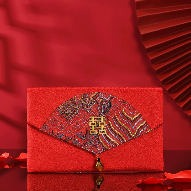 Wedding red envelope wedding new Chinese retro creative personality red envelope red envelopes red envelope bag is a sealing 10,000 yuan to wholesale