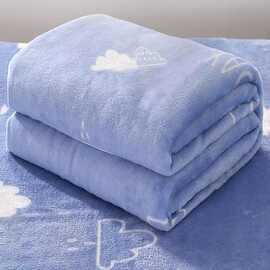 三秒速热珊瑚绒多尺寸毛毯单双人盖毯夏季空调午睡毯
