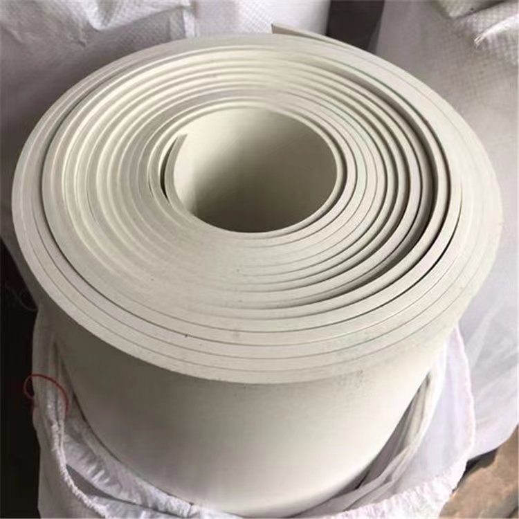 喷砂房抛丸机白胶皮 高弹真空白橡胶板 耐酸碱耐油白色橡胶垫板