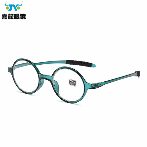 New retro Shiye Taizi small round glasses multi-color round soft PC frame high-definition resin sheet reading glasses cross-border