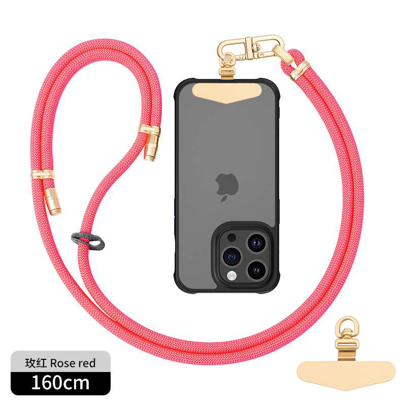 8mmクロスボディ、バックホルターネック携帯電話ストラップ、調節可能なハイエンドメタルバックルスペーサー、屋外紛失防止カメラストラップ|undefined