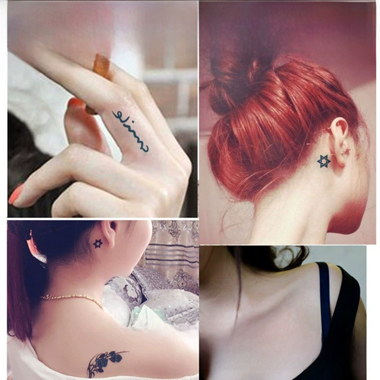 Waterproof fresh tattoo stickers, South Korea, English letters