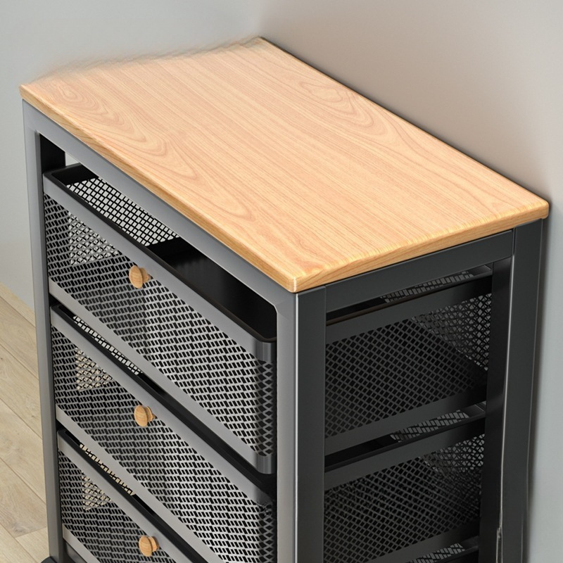 Cesta de verduras de cocina estante de almacenamiento móvil tipo piso multicapa de frutas y verduras almacenamiento estante de horno de microondas multifuncional