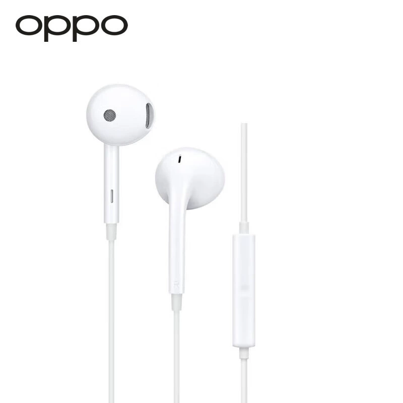 Оригинальные наушники OPPO, совместимы с мобильным телефоном, 3,5 мм, проводное управление