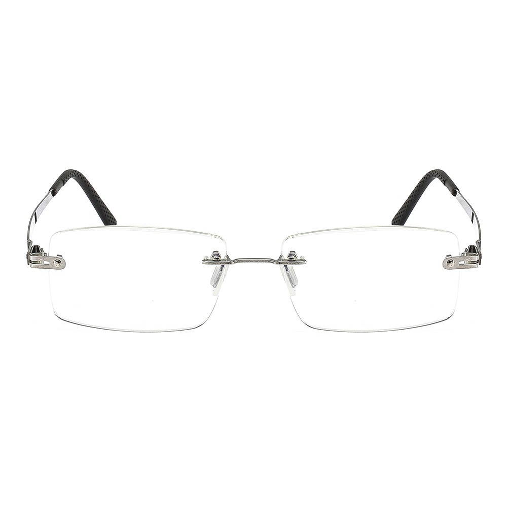 2025 nueva moda ultraligera gafas de luz sin marco de metal recorte gafas cómodas gafas de luz azul de alta definición gafas de luz