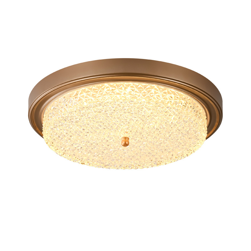 [Estrictamente seleccionado] Lámpara de techo americana simple retro country francés redondo led sala de estar habitación estudio lámpara 118L