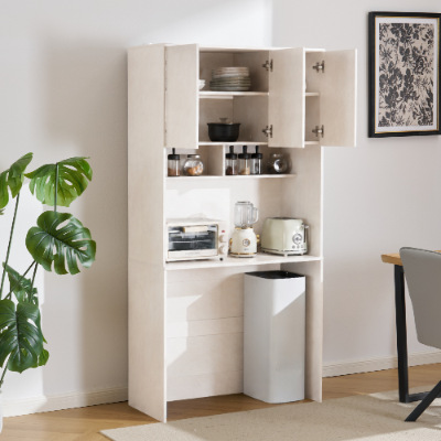 Cupboard cup rack, kitchen storage cabinet, multifunctional kitchen seasoning rack, rack above the trash can