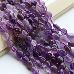 天然紫水晶隨形碎石長條散珠飾品配件diy夏日簡約風手鍊耳墜材料