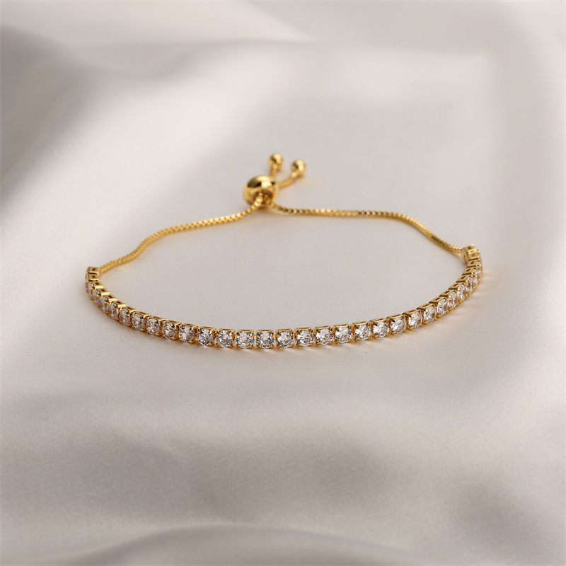 Lady Geometric Copper Zircon Bracelets 1 Piece