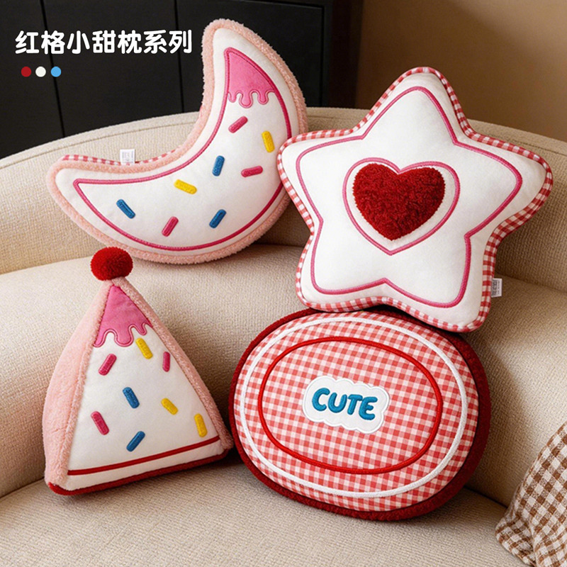 Cojín con Forma de Estrella de Peluche Decorativo para Sala de Estar