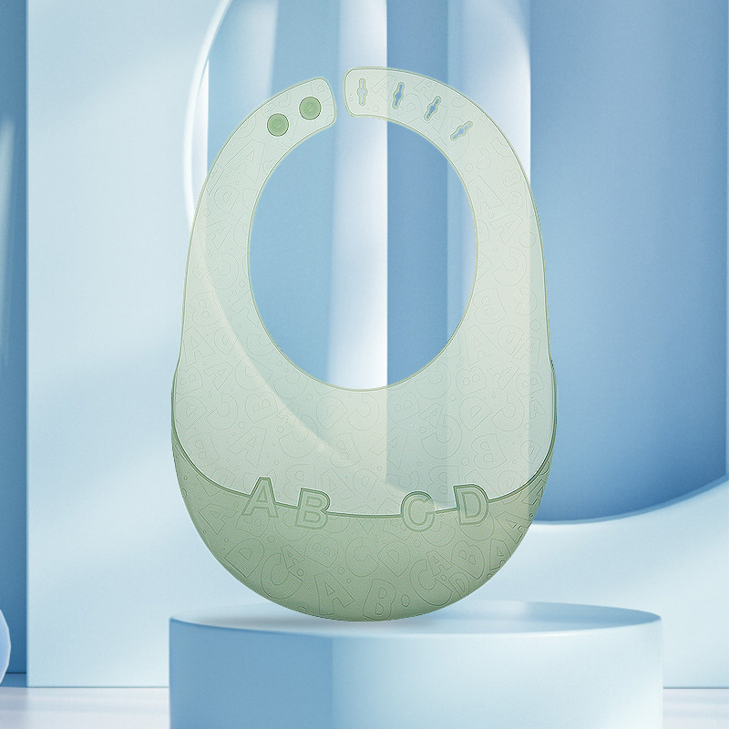 Summer thin children's silicone eating bib for food