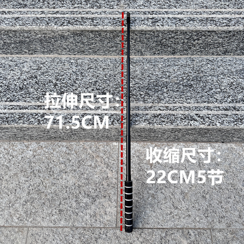 Stainless Steel Black Cap Rod