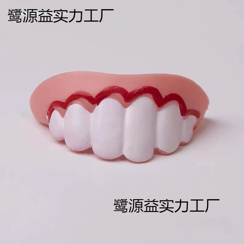 Зубы на Хэллоуин, забавный розыгрыш, производитель корги, поддельные зубы, забавные собачьи зубы, кроличьи зубы