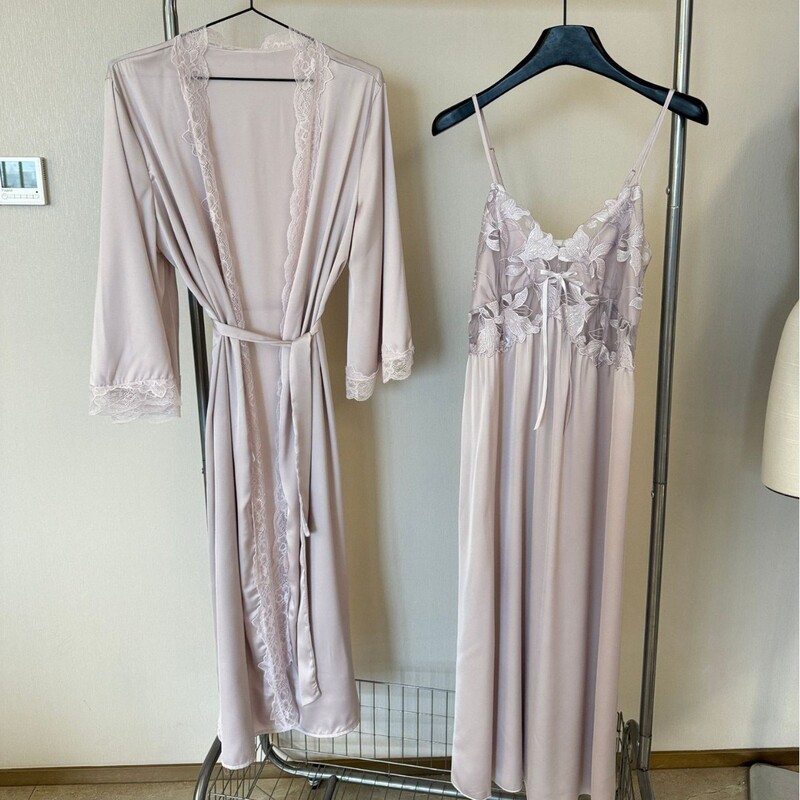 2026 New Summer Sexy Romantic Long Ice Silk Camisole Nightgown with Chest Pads, Silk High-End Sleepwear for Women 2026 New Summer Sexy Romantic Long Ice Silk Camisole Nightgown with Chest Pads, Silk High-End Sleepwear for Women