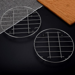 Stainless steel steamer rack, heat-insulating pad, home kitchen multi-functional water-separating steamer tray, bun steamer rack