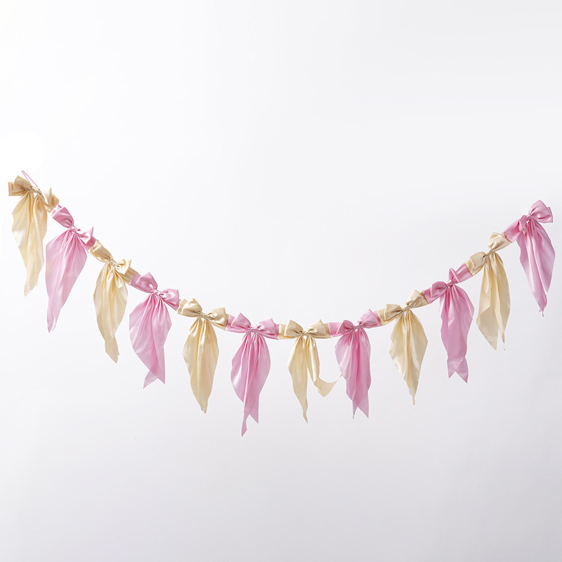 Amazon ベストセラー サテン リボン フラグ 結婚式 ホリデー パーティー フラワー バナー 人気のアレンジメント クリスマス デコレーション|undefined