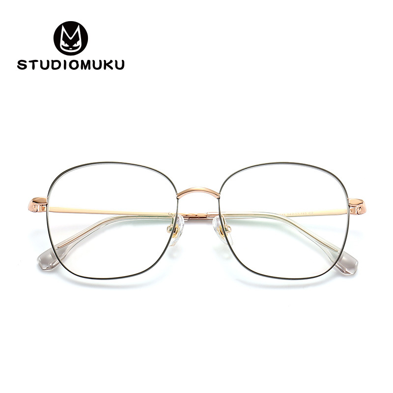 STUDIOMUKU mu gafas frescas melancolía y gafas artísticas exquisito marco redondo vintage gafas de desgaste