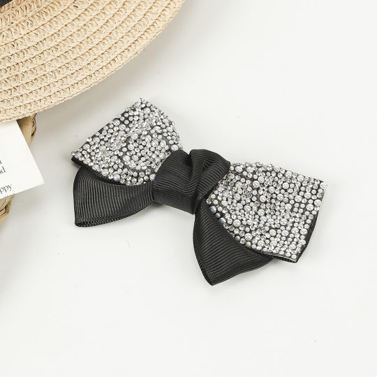 New Pressure Drill Bow Shoe Flower Cute Accessories Decorative Fabric Accessories All-match Women's High Heel Flat Shoes Universal