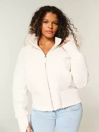 2025 Winter Women's Clothing Cross-Border Aliexpress Hot-Selling Comfortable and Warm Commuter Short Hooded Zip-Up Cotton Jacket