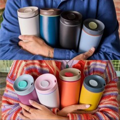 国境を越えた新しいスタイルの直飲みコーヒーカップ 304 ステンレス鋼保冷カップ屋外ポータブルギフトカップカスタマイズ