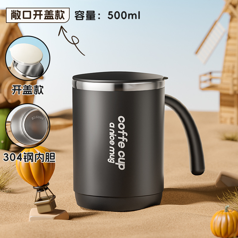 Amazon ステンレス鋼マグ蓋付き二層ホームティーカップオフィスカップル 304 コーヒーカップギフト|undefined