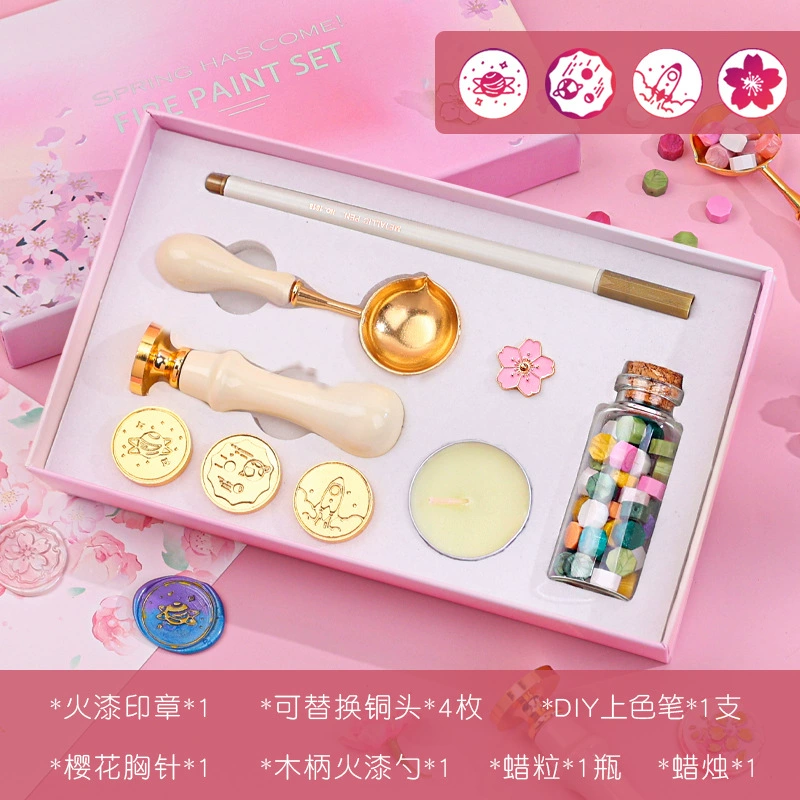 Set for students, creative seal, gift box, 9 pieces, Birthday gift