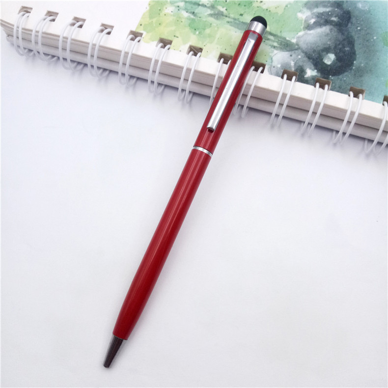 Fuente de la fábrica al por mayor metal pantalla táctil bolígrafo pluma táctil capacitiva impresión pequeña Xihua publicidad regalo pluma