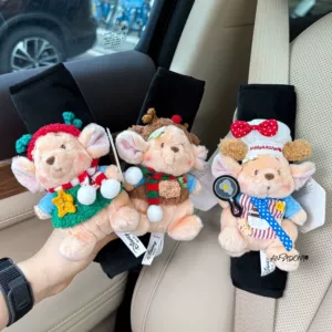 Authentic Baimei Forest Little Bean Flower Car Seatbelt Shoulder Pad Car Interior Decoration Anti-Neck Strain Car Decoration
