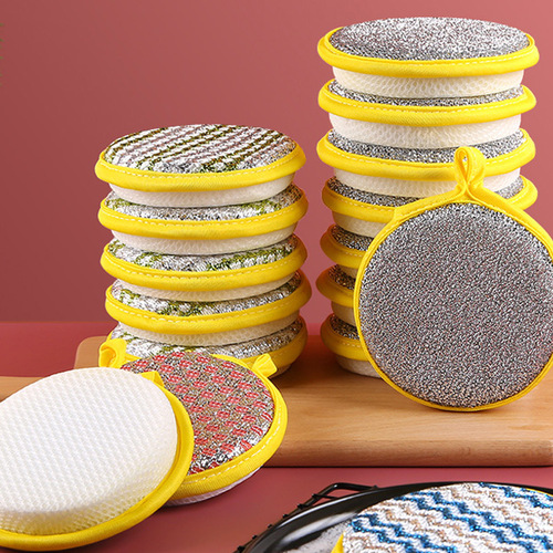 Yuanbao towel dishwashing brush double-sided oil Yuanbao towel absorbent rag kitchen cleaning dishwashing sponge scouring pad sponge wipe