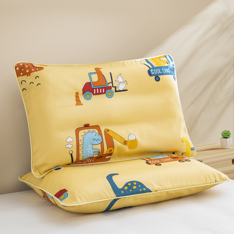 Almohada para niños de jardín de infantes AB cara Almohada de terciopelo de guisantes de algodón Almohada de almohada desmontable para niños de uno a diez años