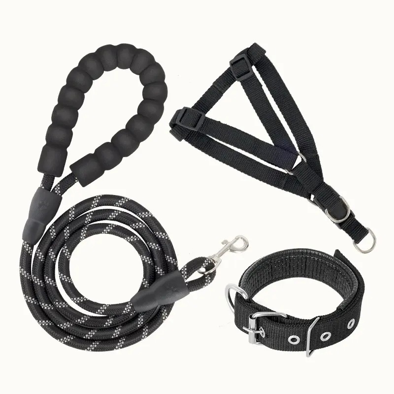 犬用プルオーバーネックカラー、テディゴールデンレトリバー、大型犬、小型犬、犬用リード、牽引ロープ、ペット用品|undefined