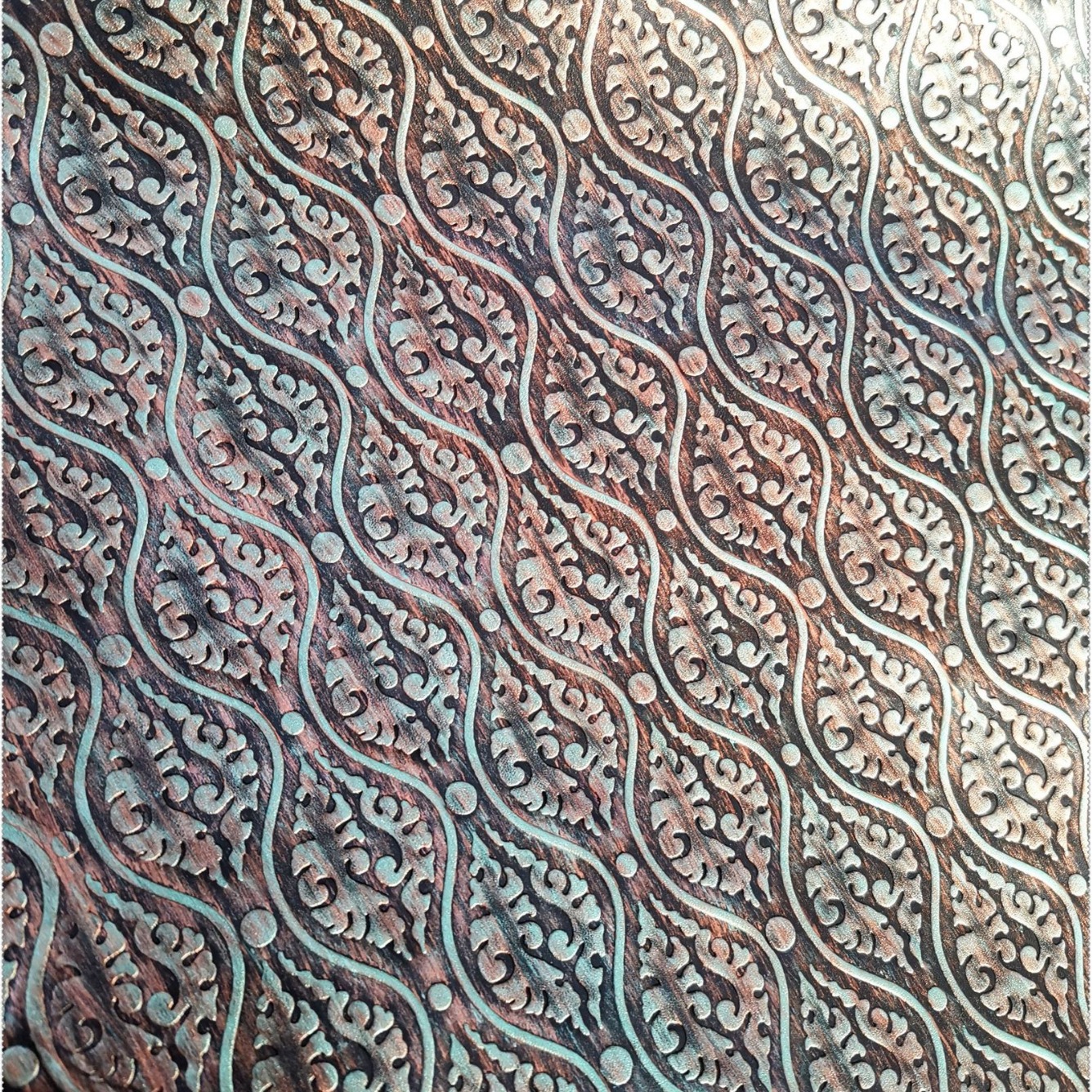 PU复古擦色压核桃钉纹箱包鞋材装饰服装皮适用面料PU皮革面料批发