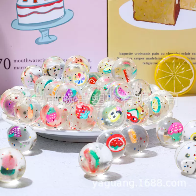 对对碰水果弹力球厂家批发儿童玩具精品潮玩礼品配件浮水玩具