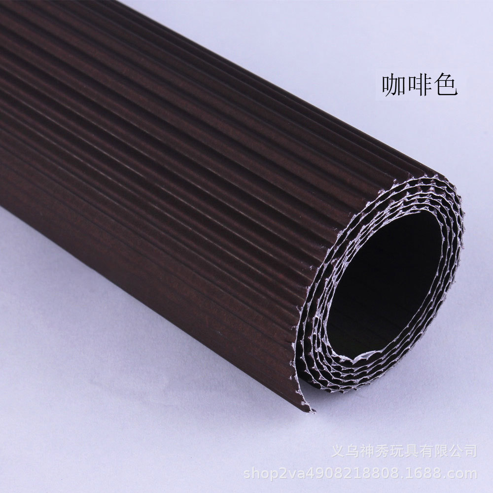 Onda de papel corrugado papel crepe engrosada cartón material hecho a mano DIY color origami