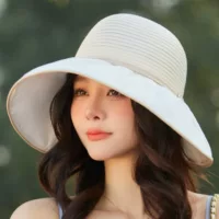 Miss Koi летняя шляпа для путешествий с бантом, солнцезащита и УФ-защита, размер 56-58 см