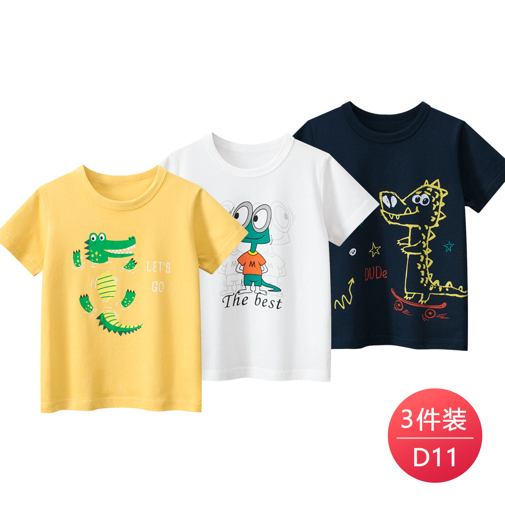 27kids ropa para niños transfronterizos 2025 verano camiseta de manga corta para niños coreanos traje de ropa de bebé para niños