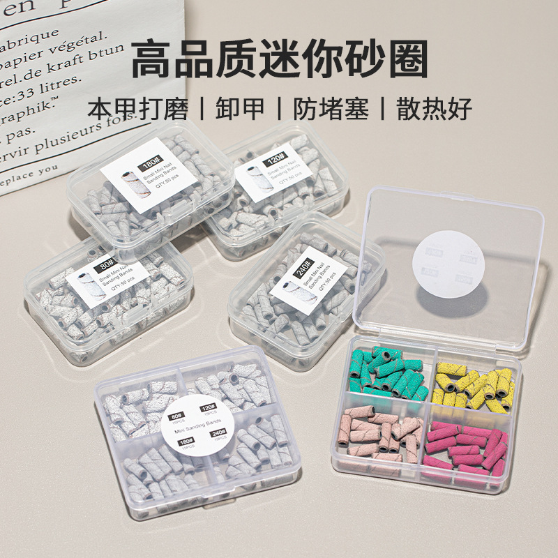 Mini anillo de arena para uñas