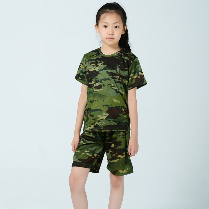 Children's Camouflage Uniforms for Boys and Girls, Elementary School Performance Uniforms, Kindergarten Military Training Uniforms, Summer Camp Outdoor Training Military Version Children's Camouflage Uniforms for Boys and Girls, Elementary School Performance Uniforms, Kindergarten Military Training Uniforms, Summer Camp Outdoor Training Military Version