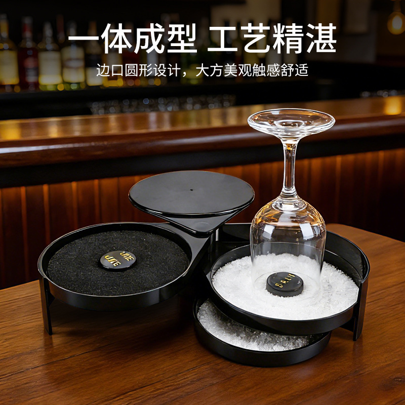 Caja de sal de tres capas para barman con sal para condimento caja de azúcar margarita taza herramienta de condimento de cóctel image 4