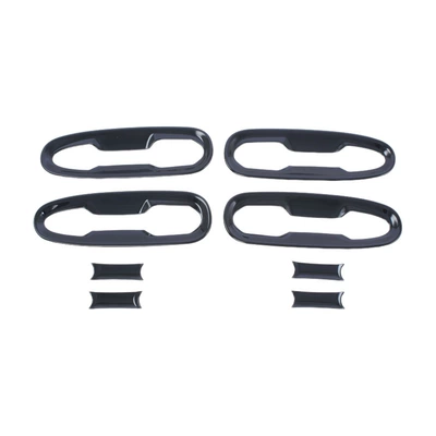 Suitable for 21 Models of Other Automotive Exterior Supplies - bright-black-door-bowl